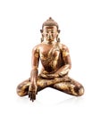Buddha statue isolated on white background Royalty Free Stock Photo