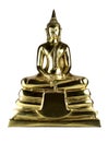 Buddha statue isolated on white background. With clipping path Royalty Free Stock Photo