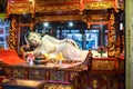 Buddha statue in the Jade Buddha Temple in Shanghai, China,