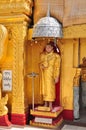 Buddha statue at Kyaik Hwaw Wun Pagoda,Thanlyin,Myanmar. Royalty Free Stock Photo