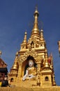 Buddha statue at Kyaik Hwaw Wun Pagoda,Thanlyin,Myanmar. Royalty Free Stock Photo