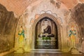 Buddha statue in Law Ka Ou Shaung temple in Bagan, Myanm