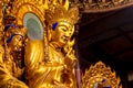 Buddha statue in Longhua Temple in Shanghai, China. Famous buddhist temple in China Royalty Free Stock Photo