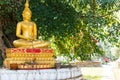 Buddha statue, Louangphabang, Laos. Copy space for text. Royalty Free Stock Photo