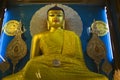 Buddha statue at the Mahabodhi Temple. Royalty Free Stock Photo