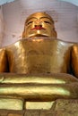 Buddha statue at Manuha Gupaya Temple, Bagan, Myanmar Royalty Free Stock Photo
