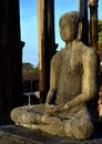 Buddha Statue in Medirigiriya Vatadageya, Sri Lanka Royalty Free Stock Photo
