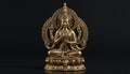 Buddha statue meditating on background Royalty Free Stock Photo