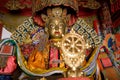 Buddha statue in monastery Royalty Free Stock Photo