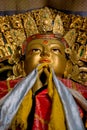Buddha statue in monastery Royalty Free Stock Photo