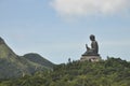 Buddha Statue Mountain Far Royalty Free Stock Photo