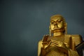 Golden Buddha statue of Dambulla Royalty Free Stock Photo
