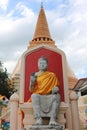 Buddha Statue at Phra Pathom Chedi Royalty Free Stock Photo