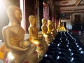 Buddha statue in public temple, Khonkaen Thailand