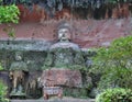 Buddha statue in the rock Royalty Free Stock Photo