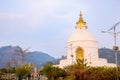 Buddha statue of santi stupa pokhara