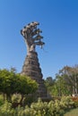 Buddha statue and seven head snake