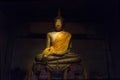 Buddha statue in shadow