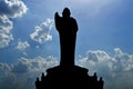 Buddha statue silhouette