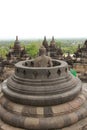 Buddha statue sitting on Borobudur Tample