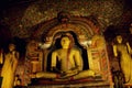 Buddha statue in Dhyana Mudra position in Dambulla Royalty Free Stock Photo