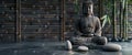 Buddha Statue Sitting on Table