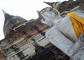 Buddha statue and stupa at Ayutthaya site