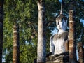 Buddha statue Sukhothai Historical Park World heritage Thailand Art Architecture Asia Travel Royalty Free Stock Photo