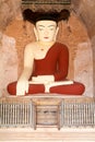Buddha statue on the temple of Dhammayangyi at Bagan Royalty Free Stock Photo