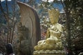 Buddha statue in a temple in Japan