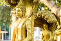 Buddha statue in Thai's temple Royalty Free Stock Photo