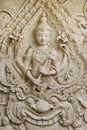 Buddha statue in Thai style molding art. Royalty Free Stock Photo