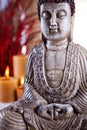 Buddha statue, vivid colors, natural tone Royalty Free Stock Photo