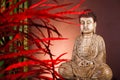 Buddha statue, vivid colors, natural tone Royalty Free Stock Photo