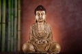 Buddha statue, vivid colors, natural tone Royalty Free Stock Photo