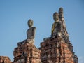 Buddha statue in wat chai wattanaram, ayutthaya, thailand Royalty Free Stock Photo