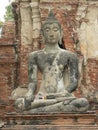 BUDDHA STATUE, WAT MAHA THAT TEMPLE, AYUTTHAYA, THAILAND