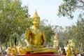 Buddha statue, Wat Phai Rong Wua, And famous landmarks of Suphanburi province in Thailand. Royalty Free Stock Photo