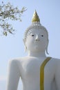 Buddha statue, Wat Phai Rong Wua, And famous landmarks of Suphanburi province in Thailand. Royalty Free Stock Photo