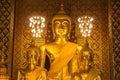 Buddha statue in Wat Phra That Hariphunchai, Lamphun province