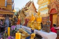 Buddha Statue at Wat Phrathat Doi Suthep in Chiang Mai, Thailand. The Temple was originally Royalty Free Stock Photo