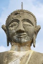 Buddha statue in Wat Piyawat temple in Muang Khoun, Laos.