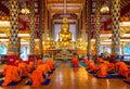 Buddha statue in wat suan dok Royalty Free Stock Photo