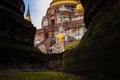 Buddha statue in wat yai chai mongkol ayutthaya world heritage s Royalty Free Stock Photo