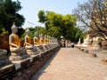 Buddha statue in Wat Yai Chaimngkol, Ayutthaya Royalty Free Stock Photo