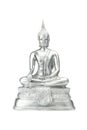 Buddha statue on a white. Royalty Free Stock Photo