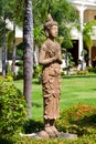 Buddha statue in zen garden environment Royalty Free Stock Photo