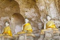 Buddha statues ancient in cave Royalty Free Stock Photo