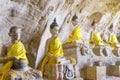 Buddha statues ancient in cave Royalty Free Stock Photo