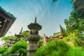 Buddha statues, architectural details of Minh Thanh pagoda, a majestic Buddhist architectural structure in Pleiku city, Gia Lai